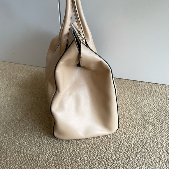 Furla handbag, cream color, 13.5”W x 8”D x 18”H (including handles) - Picture 5 of 12